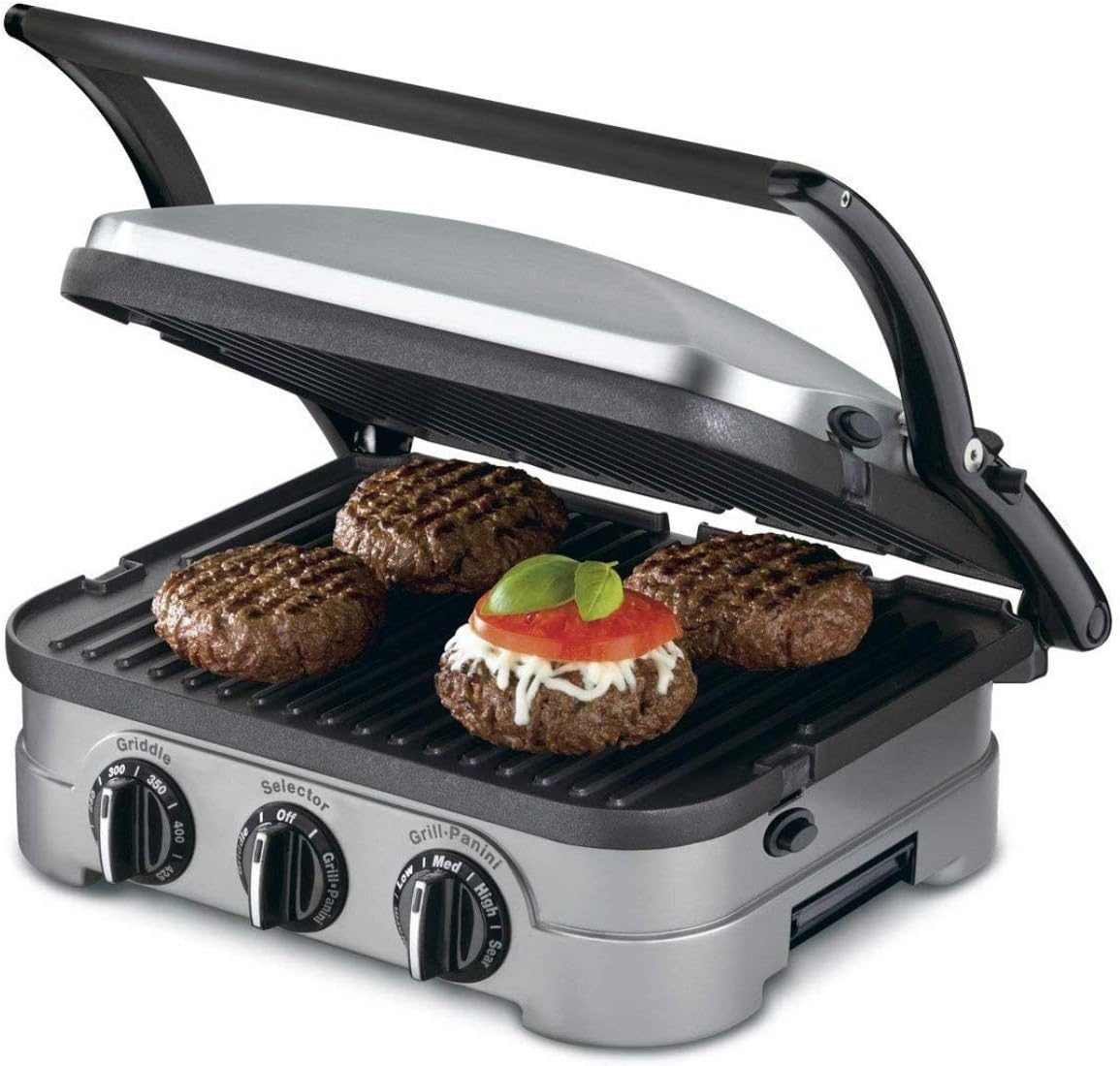 Cuisinart 5-in-1 Function Contact Counter-top Grill Panini Press Griddler Gourmet