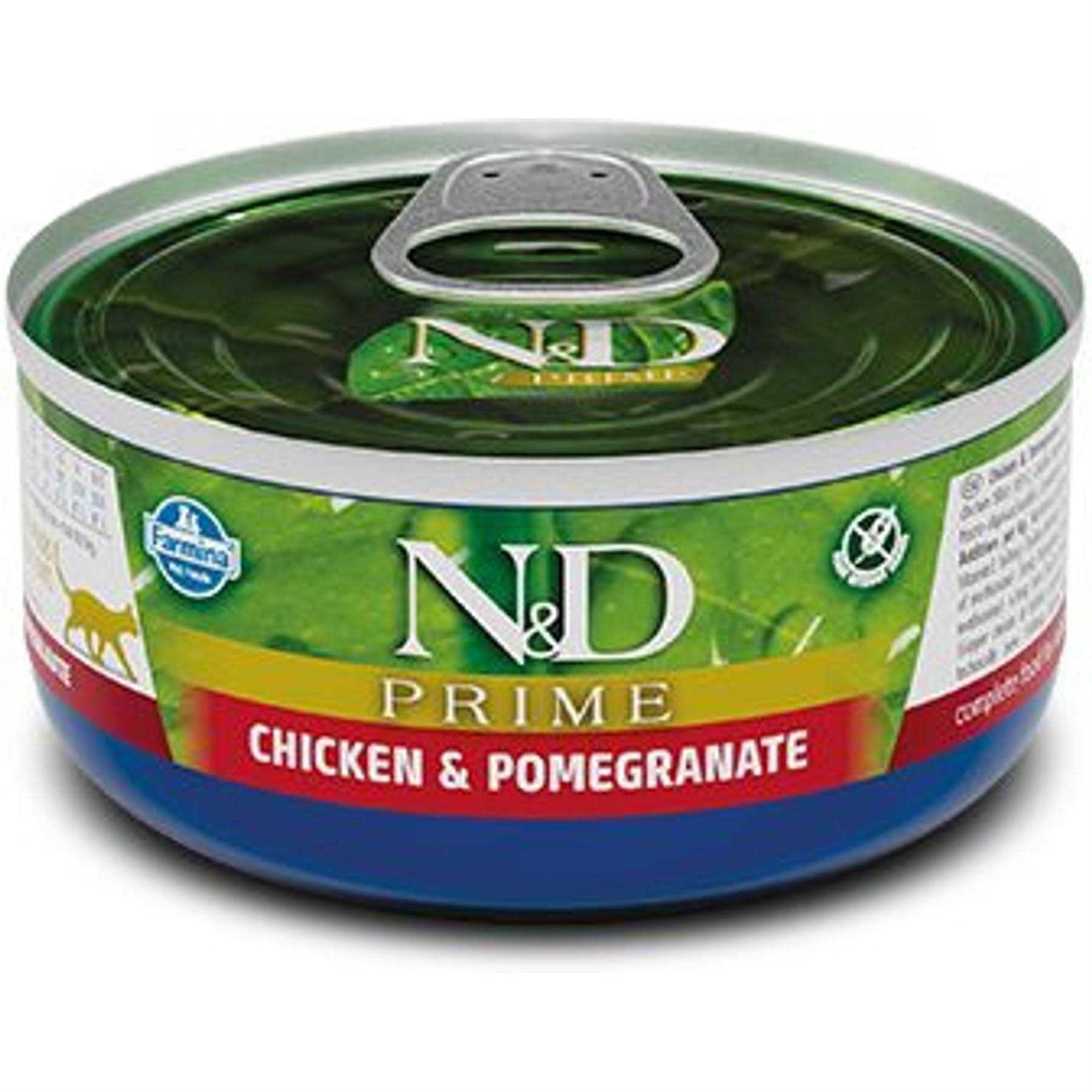 Farmina N&amp;D Prime Feline Chicken and Pomegranate Wet Food 24x2.464oz - Pet Supplies online store
