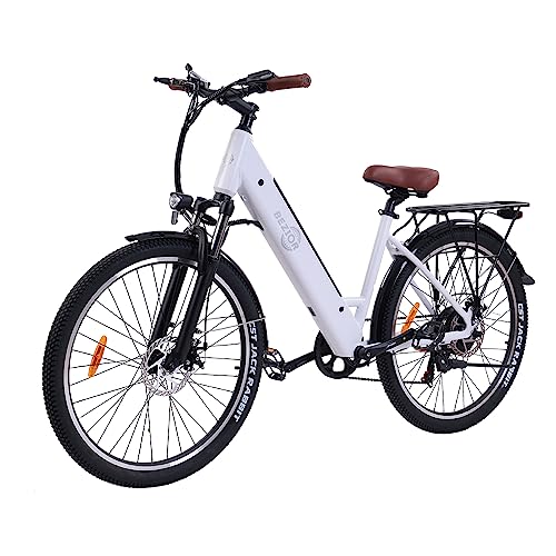 Electric Bike M3 for Adults, 26" x 2.1 Fat Tire Electric Bicycle, 500w Motor 48V 10.4Ah Removable Lithium Battery, 20MPH Electric Mountain Bike