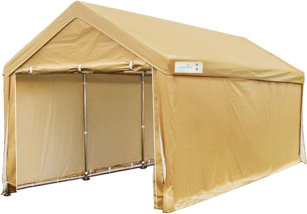 Quictent 13'X20' Carport Heavy Duty Car Canopy Galvanized Car Shelter with Reinforced Ground Bars