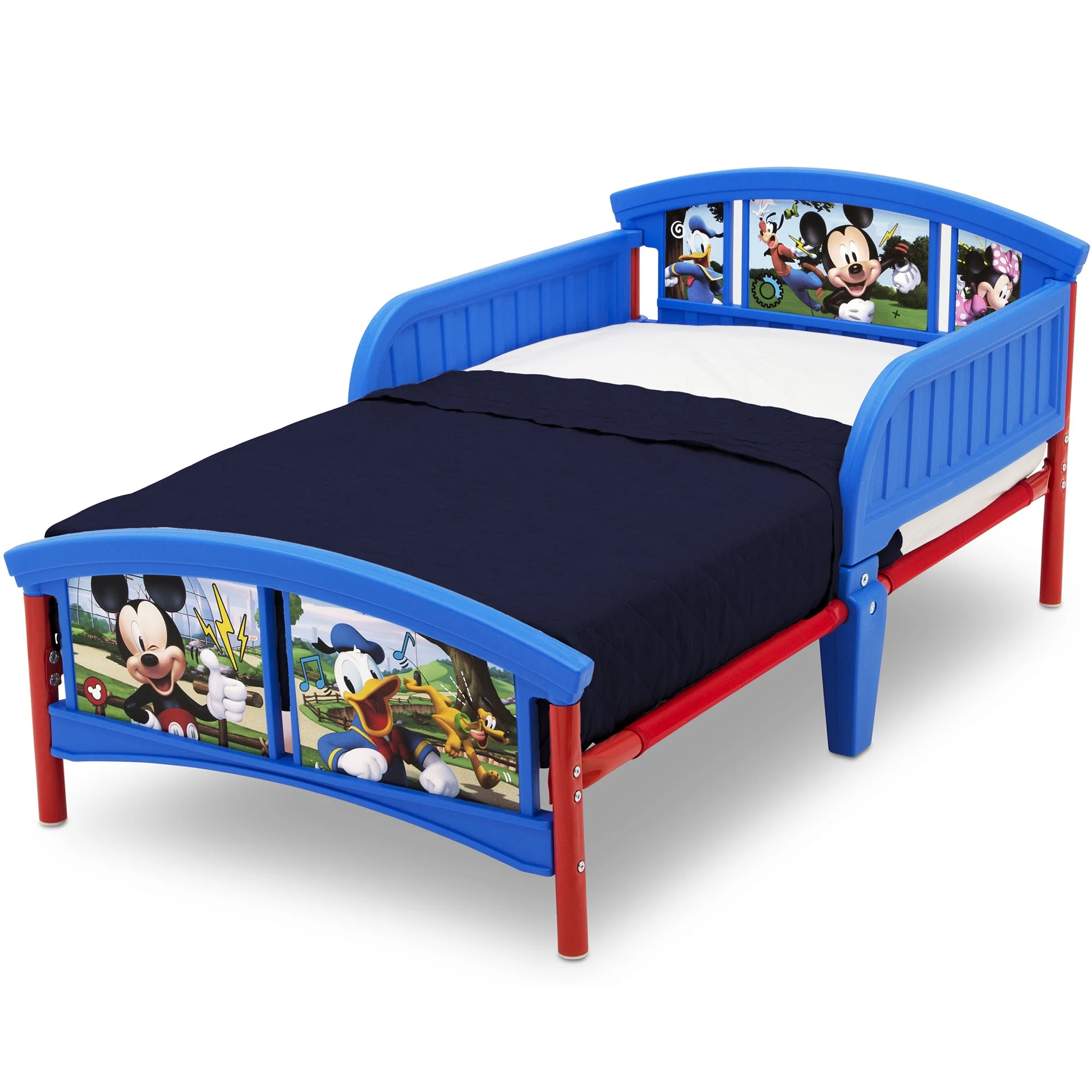 Delta Children Disney Mickey Mouse Plastic Toddler Bed, Multiple Characters - Curated Treasures Market