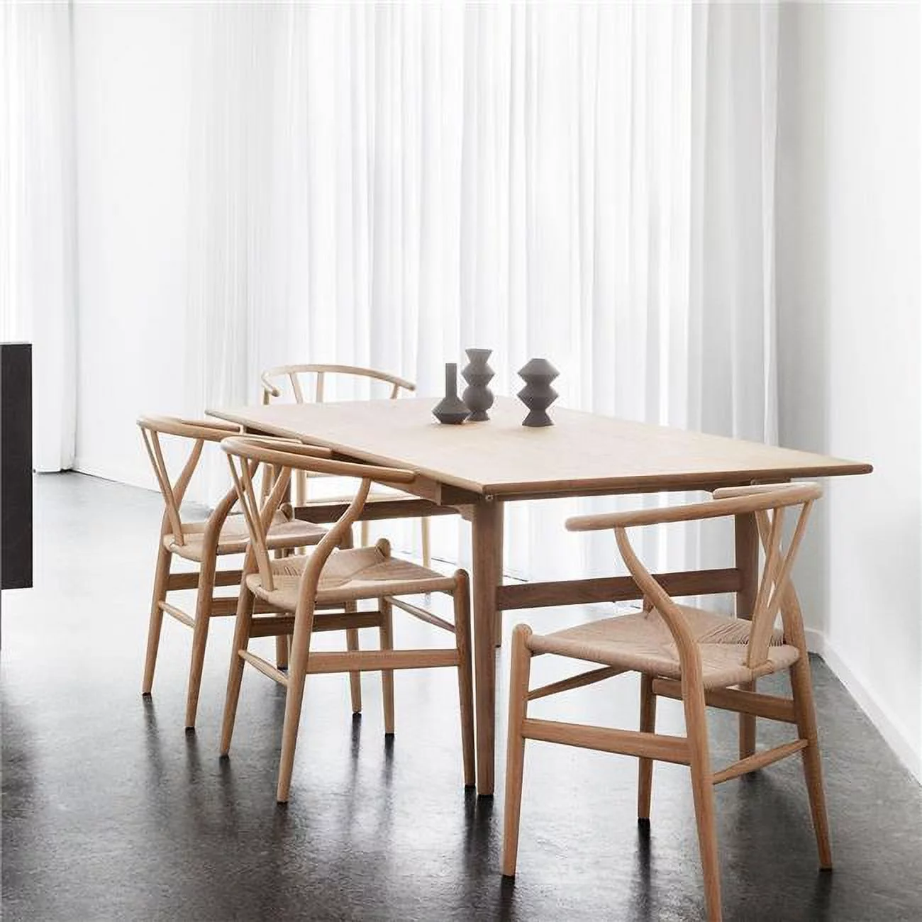 Wishbone Wood Dining Chair, Natural