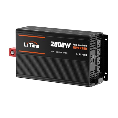 LiTime 24V 3000W All-in-One Solar Inverter Charger | 60A MPPT Solar Controller | Pure Sine Wave Output | Uninterrupted Power Supply | RS485