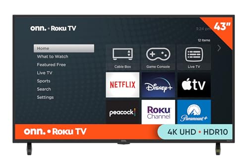 ONN 50-Inch Class 4K Ultra HD LED Smart TV HDR (2160p) Resolution, 60 Hz Refresh Rate, DLED Display, Wireless Streaming, 100012585 (Renewed)