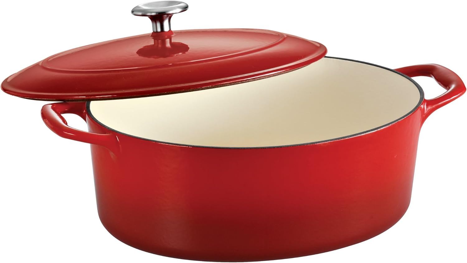 Tramontina Enameled Cast Iron Covered Dutch Oven 7-Quart Gradated Red, 80131/052DS