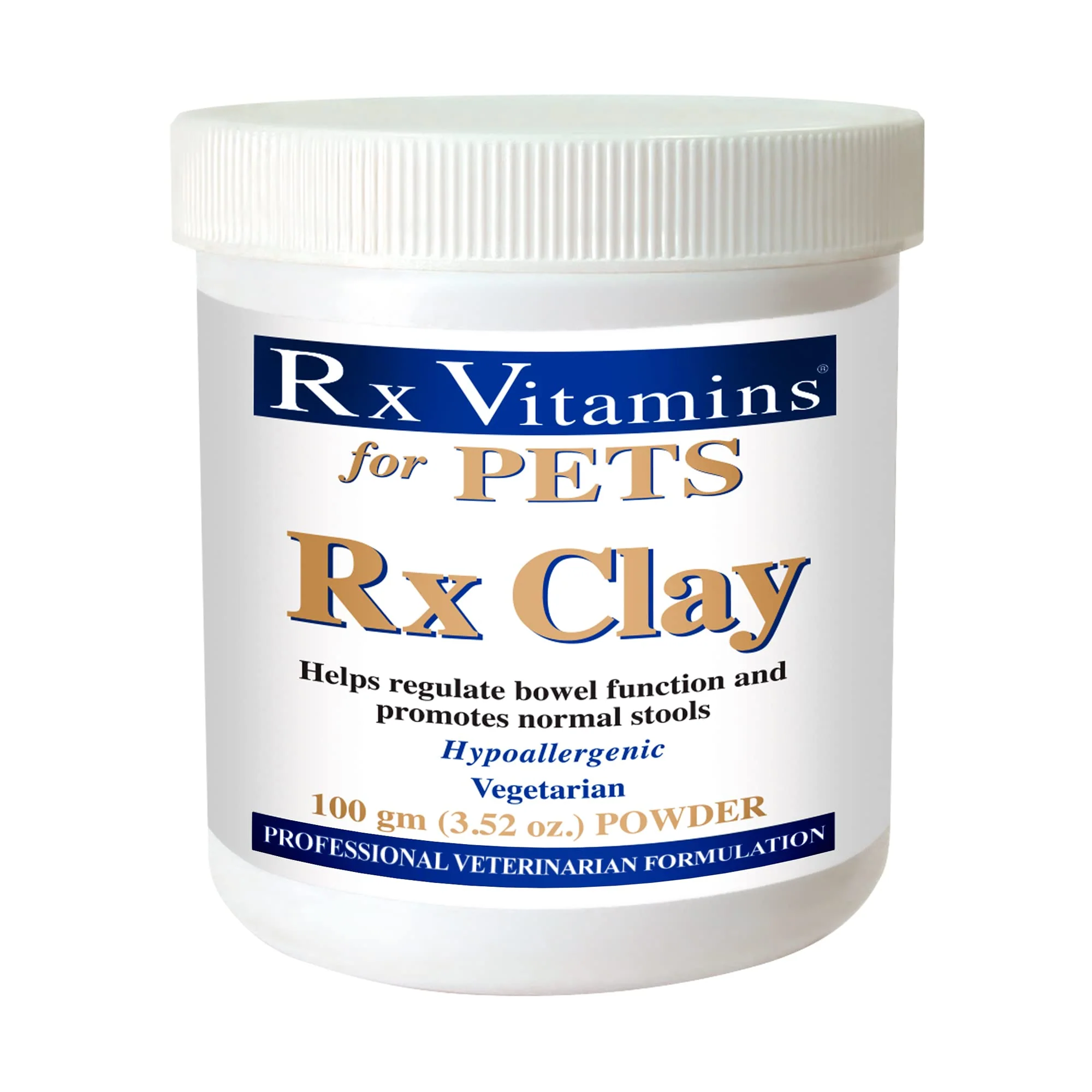 Rx Vitamins Rx Clay Powder for Pets - Anti Gas & Anti Diarrhea for Dogs & Cats - Pet Digestive Health & Stool Support
