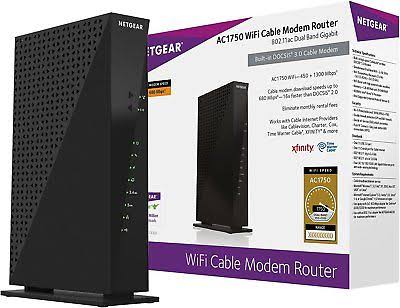 Netgear C6300-100NAS Ac1750 16x4 Docsis 3.0 WiFi Cable Modem Router Combo C6300