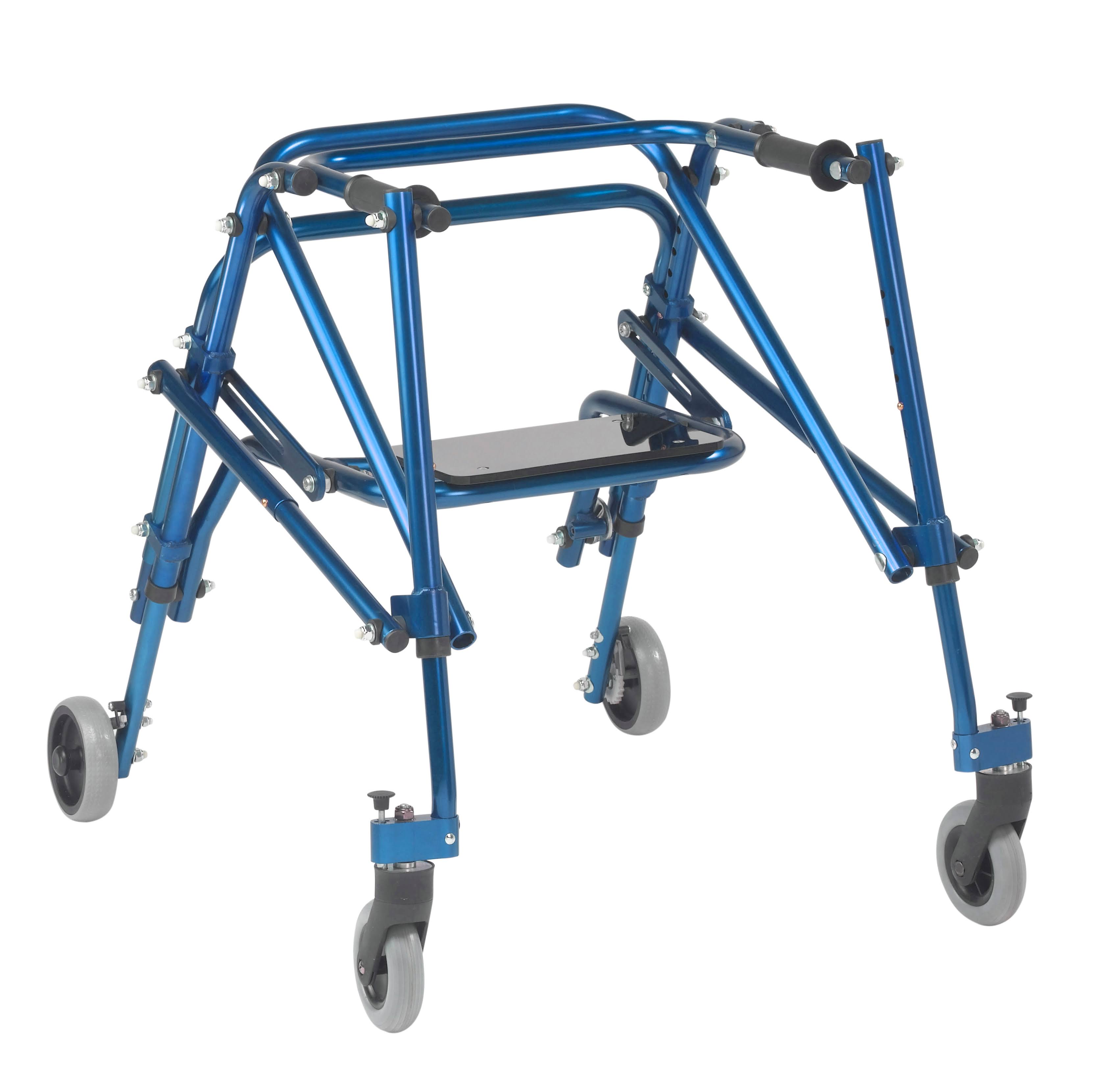 Drive Medical Nimbo 2g Lightweight Posterior Walker with Seat Medium Knight Blue