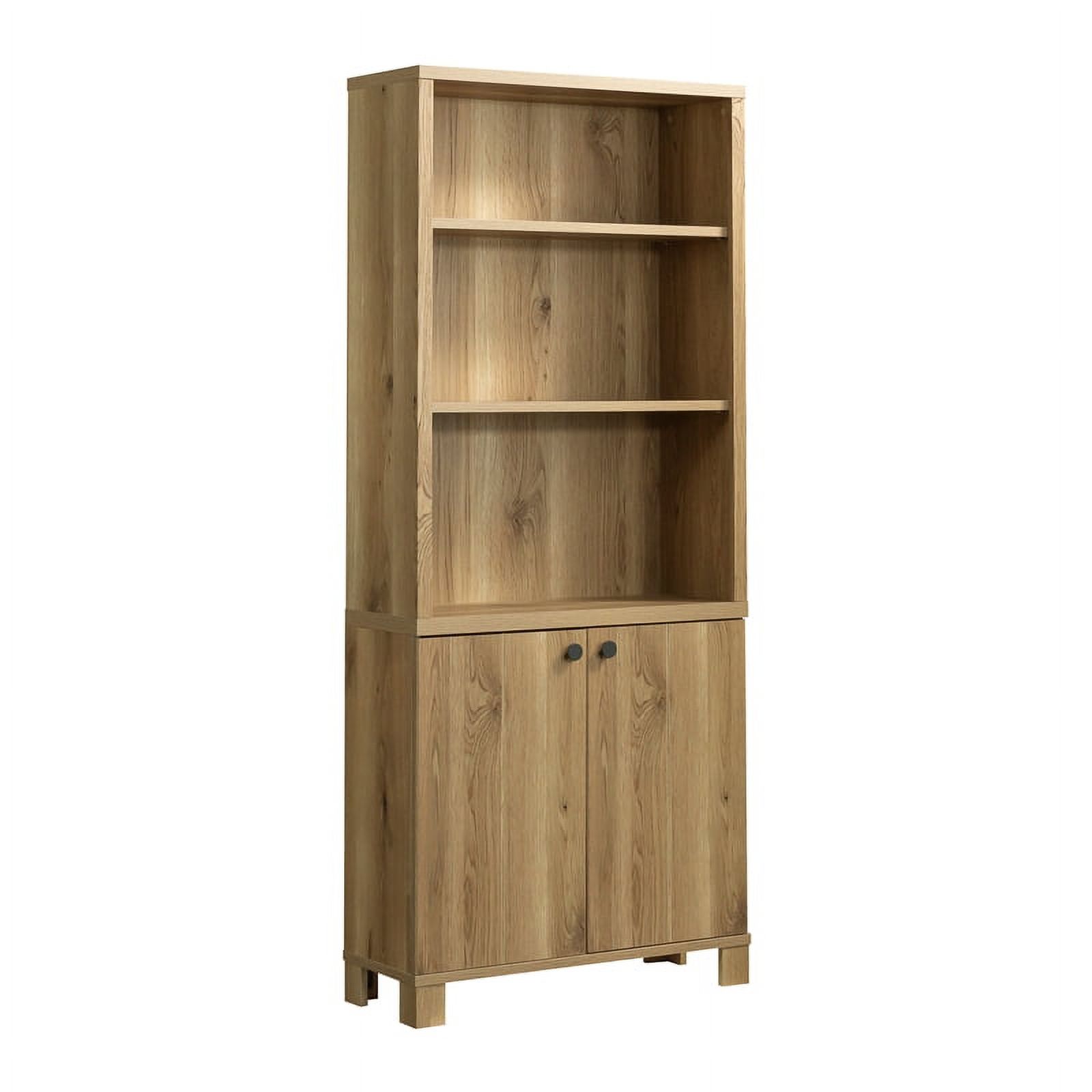 Sauder Rosedale Ranch Engineered Wood Library with Hidden Storage in Timber Oak