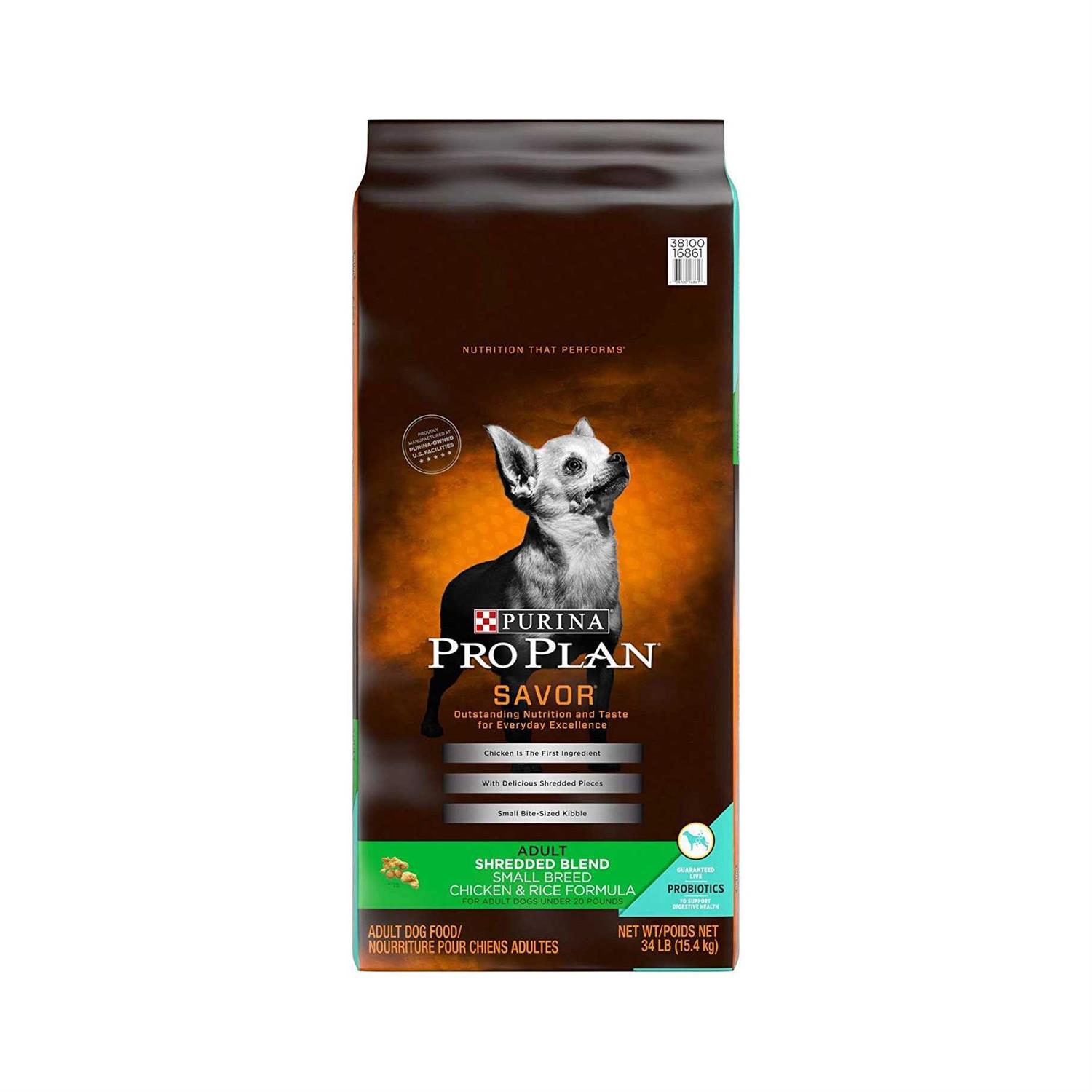 Purina Pro Plan Shredded Blend Small Breed Chicken &amp; Rice Formula Dry Dog Food - Pet Supplies online store