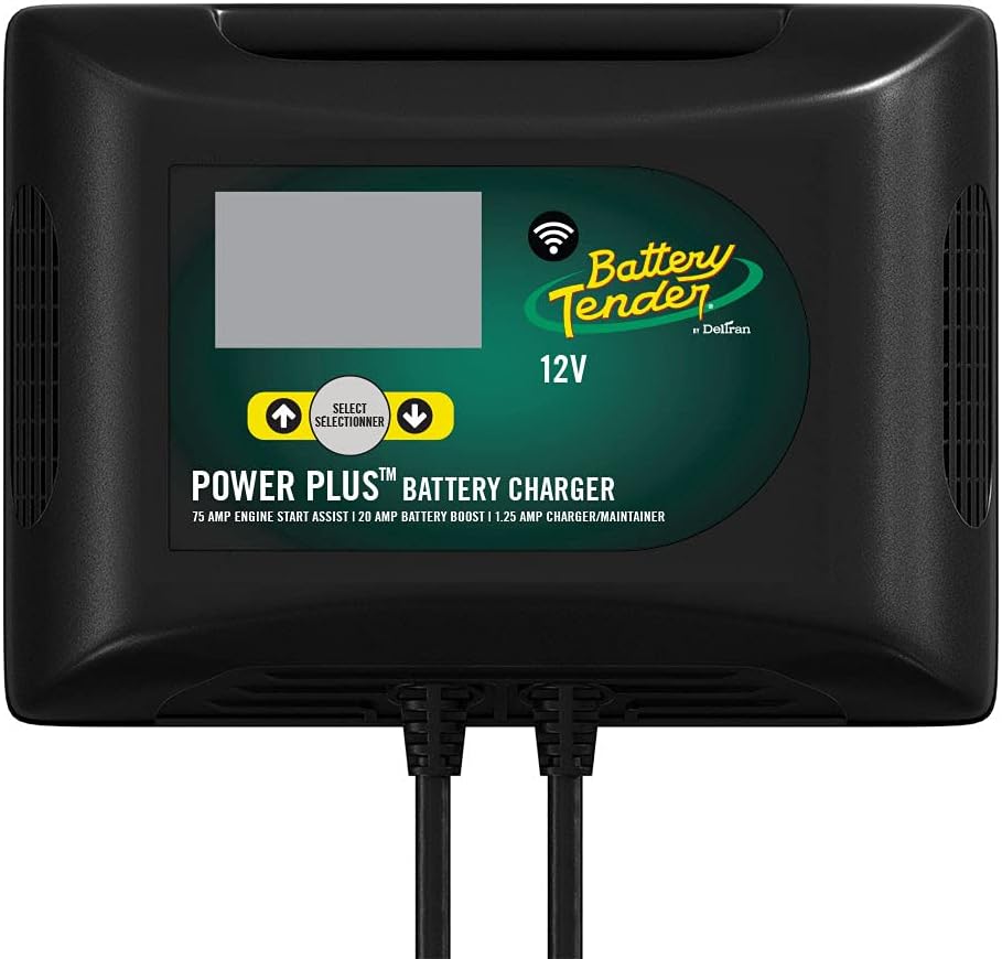 Battery Tender 12V, 75 AMP Booster Battery Charger with WiFi & LCD