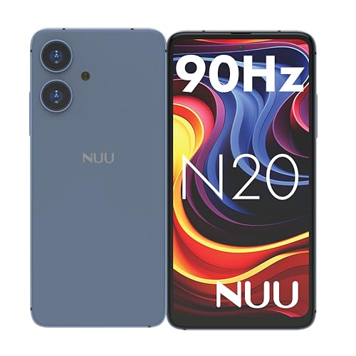 NUU N20 Basic Cell Phone for T-Mobile, Mint, Metro, Qlink, Tello, 12(6+6) GB+128GB,Perfect for Teenagers, Dual SIM 4G, Octa-Core 6.6" 90Hz HD+