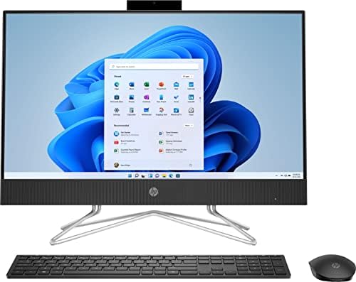 HP 2023 24'' FHD IPS Touch All-in-One Desktop PC Intel 4-Core Pentium Silver J5040 Intel UHD Graphics 32GB DDR4 1TB NVMe SSD WiFi AC BT RJ-45 HDMI