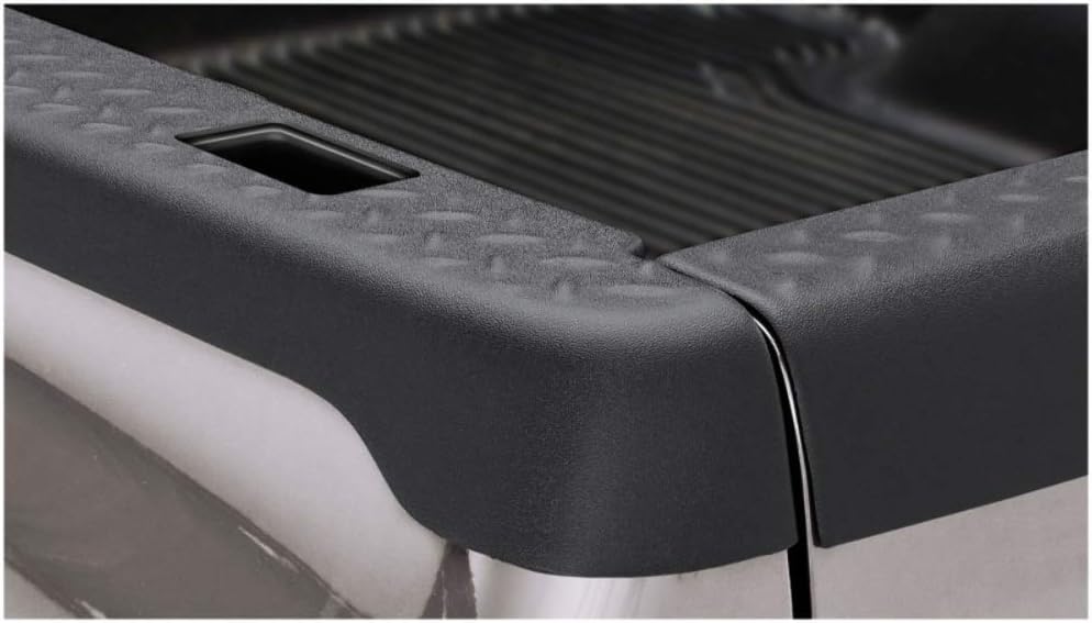 Bushwacker Ultimate BedRail Caps - DiamondBack w/ Stake Holes | 2-Piece Set, Black, Smooth Finish | 49508 | Fits 1988-1999 Chevrolet/GMC C/K 1500