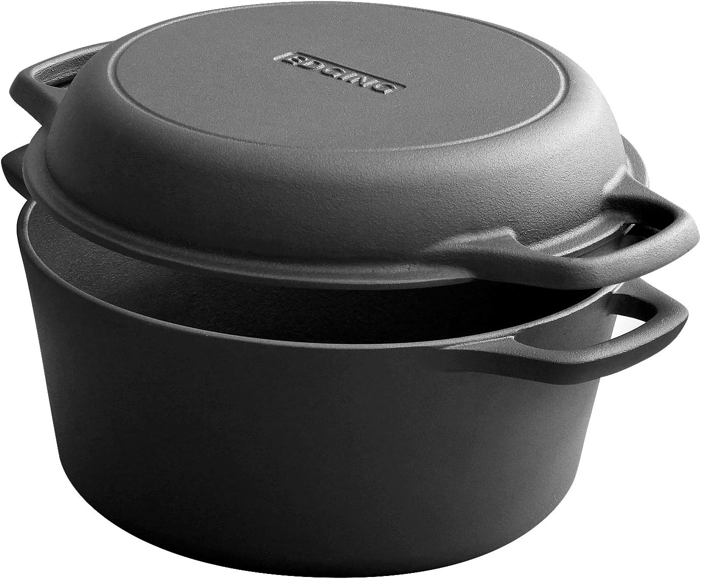 Cast Iron Skillet, Pre Seasoned Cast Iron Pan,17 Inch Deep Frying Pan With Double Assist Handle