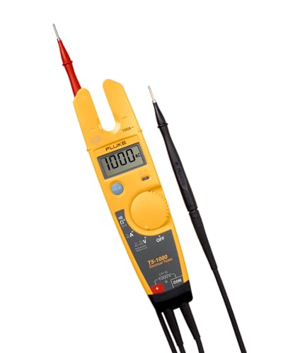 Fluke T5-1000 Voltage, Continuity and Current Tester, OpenJaw Design For Current Measurements Without Metallic Contact