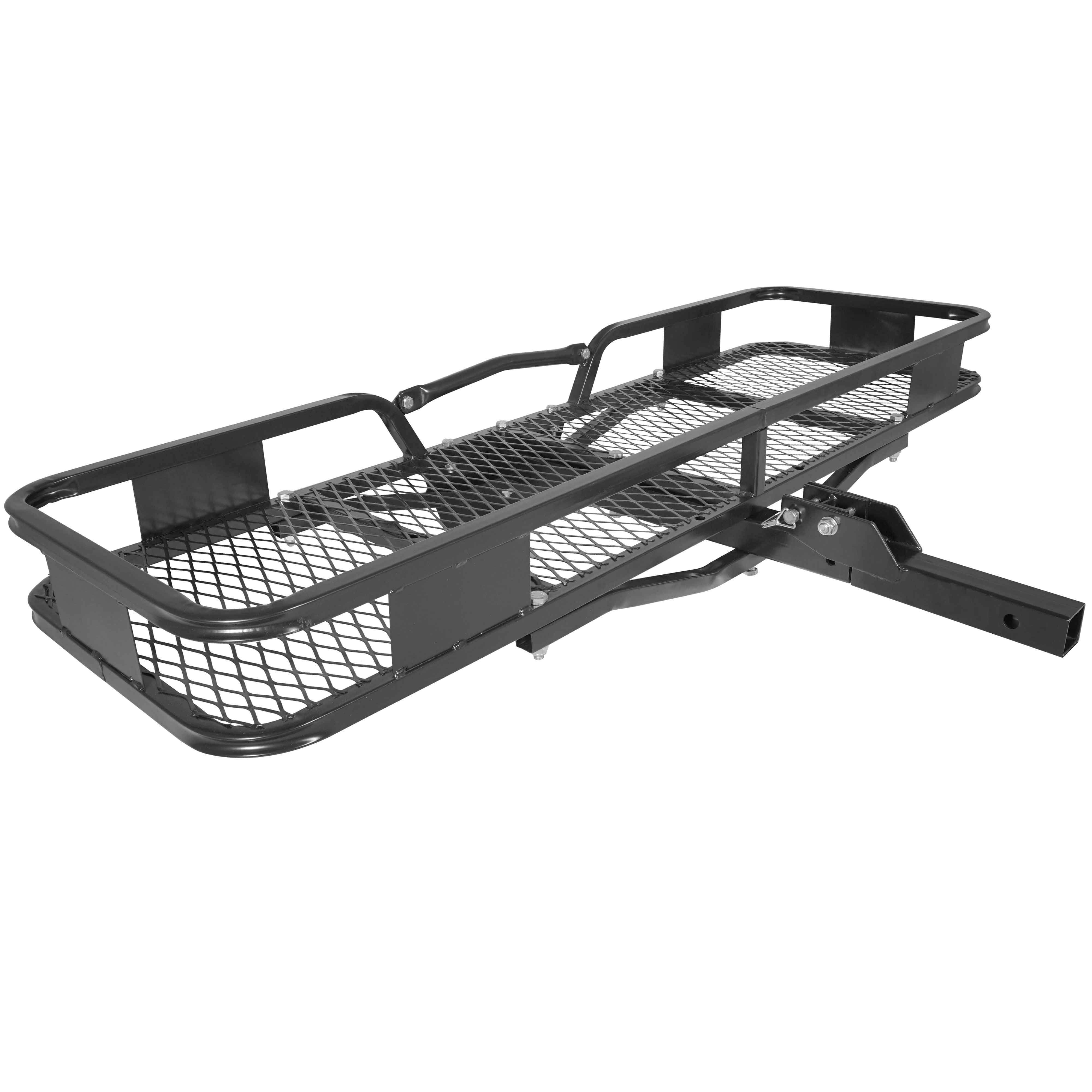 Titan Ramps Hitch Mounted Steel Cargo Carrier Basket 500 lb Capacity 2x22 Receiver