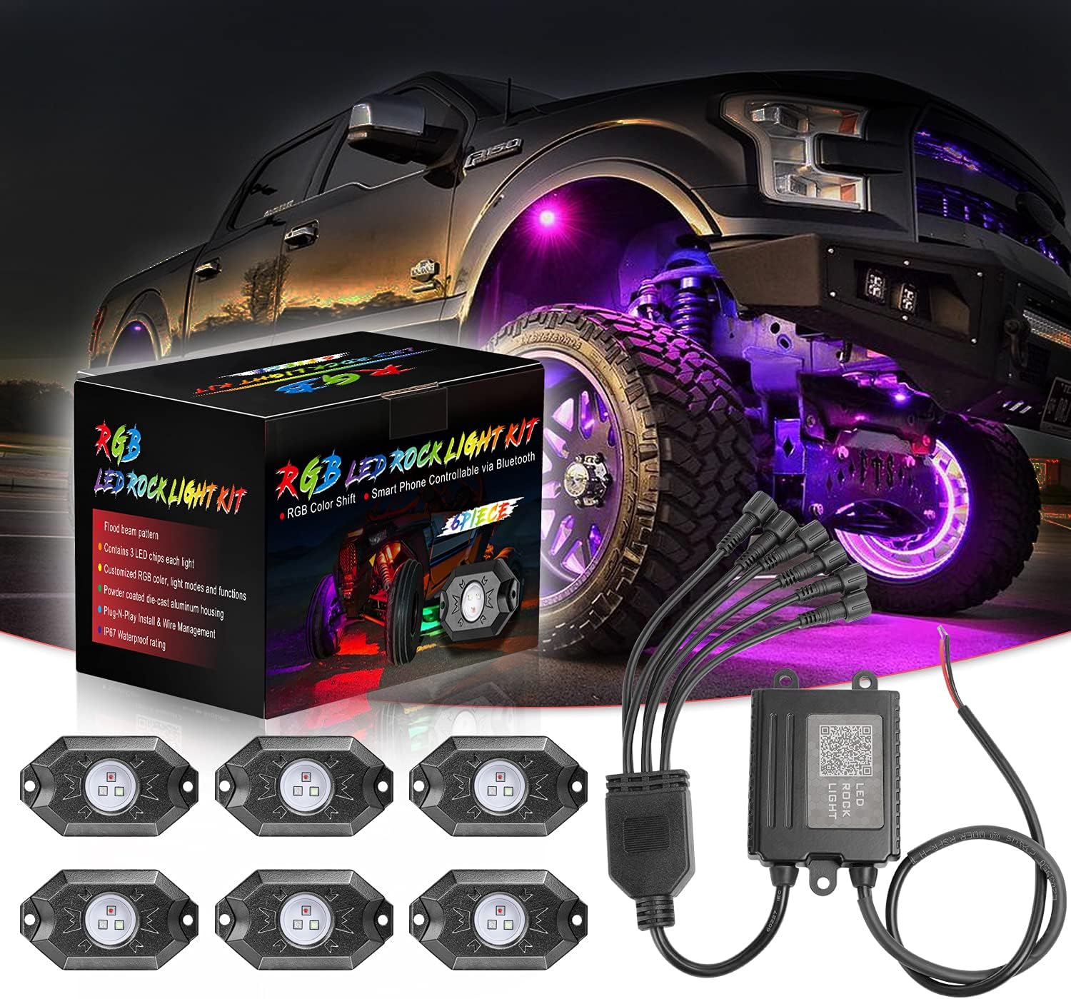 RGB LED Rock Lights