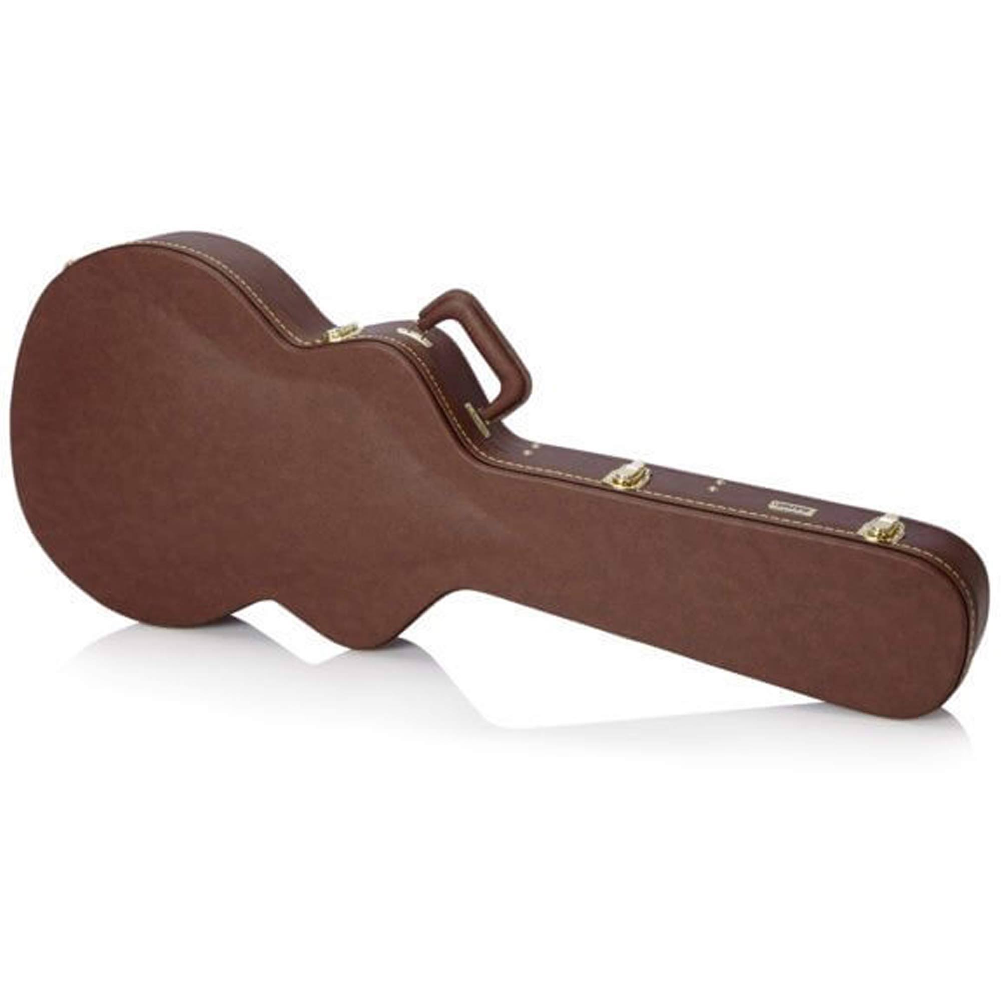 Gator GW-335-BROWN Semi-Hollow Guitar Deluxe Wood Case