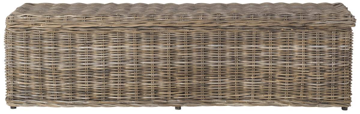 Safavieh Caius Wicker Bench with Storage