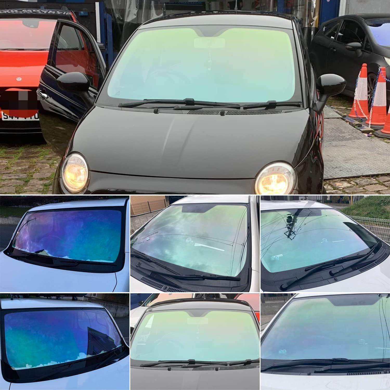 TOYOCO Window Tint Film for Cars, Car Window Tint Chameleon Color, 70% VLT Car Shade Front Windshield, Heat & UV Block and Scratch Resistant