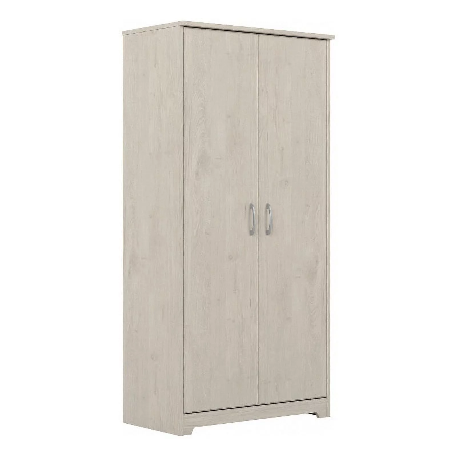 Bowery Hill Tall Storage Cabinet in Linen White Oak - Engineered Wood