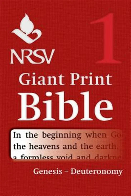 NRSV Giant Print Bible: Volume 1, Genesis - Deuteronomy (Paperback) - Curated Treasures Market