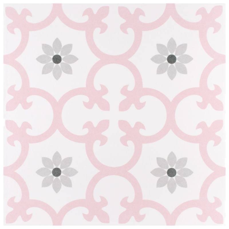 Affinity Tile FCD10 Arte Loire - 10x22 Square Encaustic Floor and Wall Tile - Textured Visual - Sold by Carton (11.11 SF/Carton)