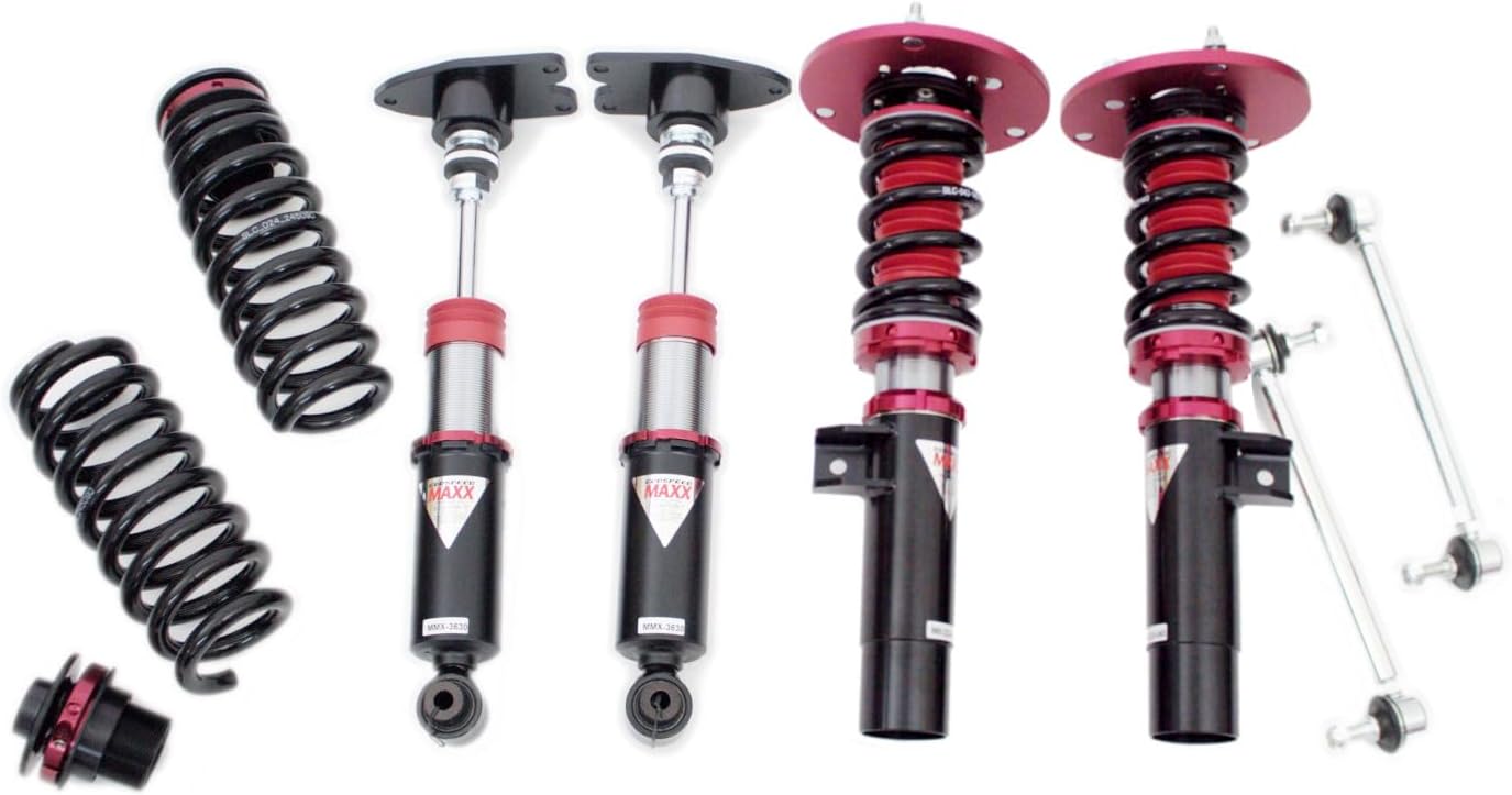 Godspeed MMX2320-AWD-B MAXX Coilovers Lowering Kit, Fully Adjustable, Ride Height, 40 Damping Settings