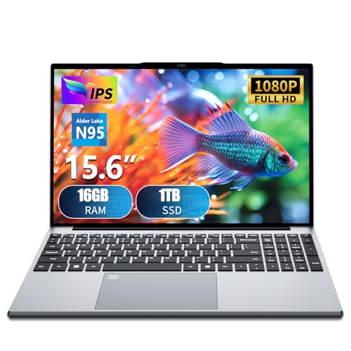 15.6 Inch Laptop Computer, Gaming Laptop, Laptops 16GB RAM 1TB SSD N95 Processor (up to 3.4GHz)