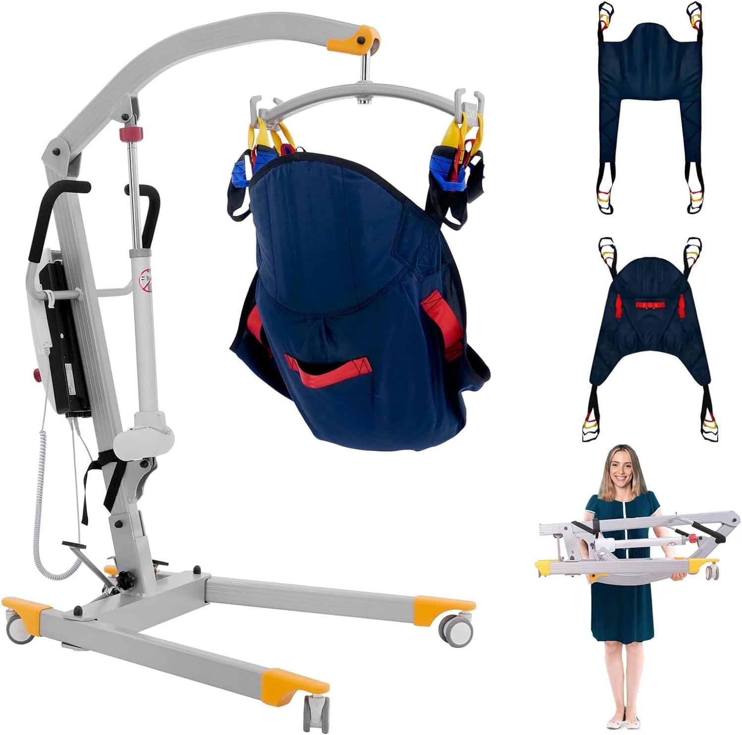 Electric Patient Lift - Premium Aluminum Folding Electric Hoyer-Lift for Home