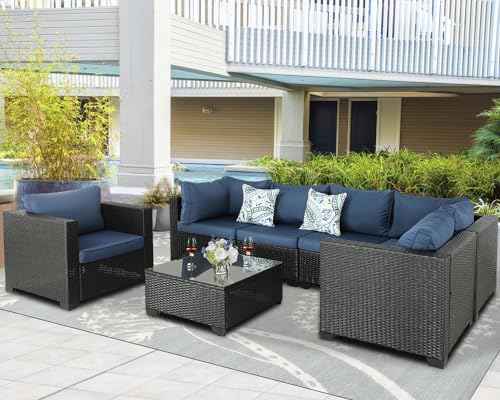 Outdoor Furniture Patio Furniture Sets Conversation Sets Balcony Furniture Outdoor Sectional for Outdoor Indoor Backyard Lawn Garden Porch Poolside