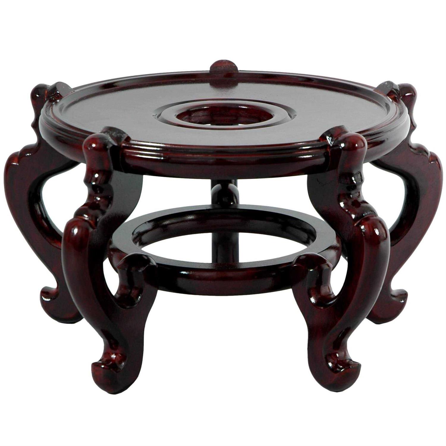 Oriental Furniture Rosewood Fishbowl Stand - Pet Supplies online store