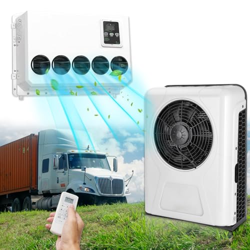 12,000 BTU Truck Air Conditioner 12V, 12 Volt DC Air Conditioner for Truck Parking Split Electric AC Unit