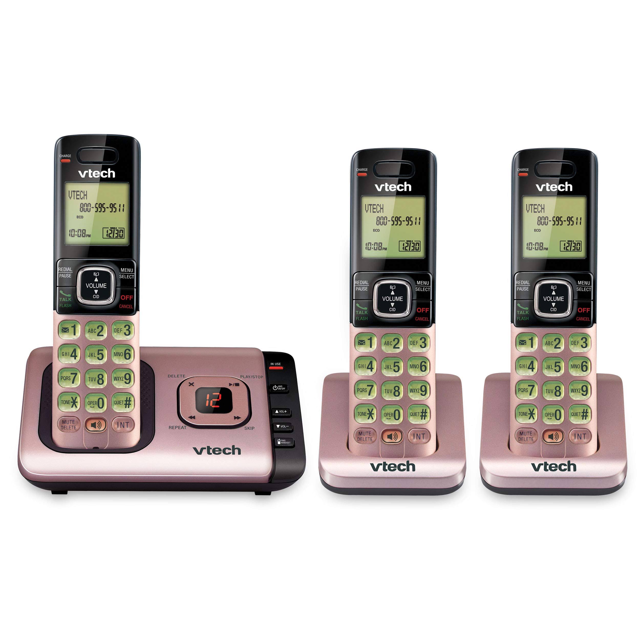 Vtech Dect 6.0 3-Handset Cordless Phone with Caller ID and Call Waiting