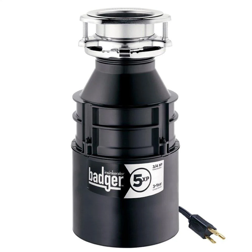 Insinkerator Badger 5Xp Badger 3/4 Hp Garbage Disposal - Power Cord Included
