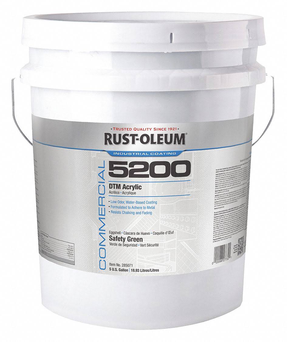 Interior/Exterior Paint,safety Green,Satin,5 gal. Rust-Oleum 285071