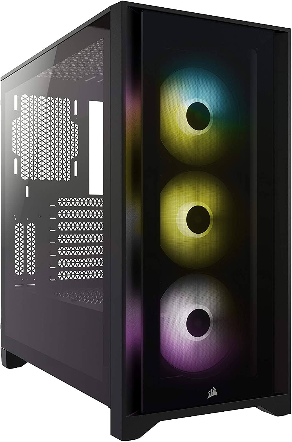 Corsair iCUE 4000X RGB Tempered Glass Mid-Tower ATX Case - Black