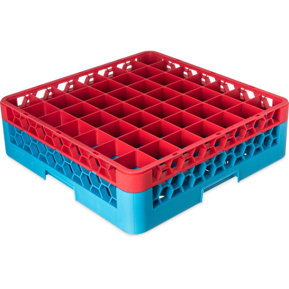 Carlisle (RG49-1C410) OptiClean Dishwasher Glass Rack 49 Compartments with 1 Color Coded Extender