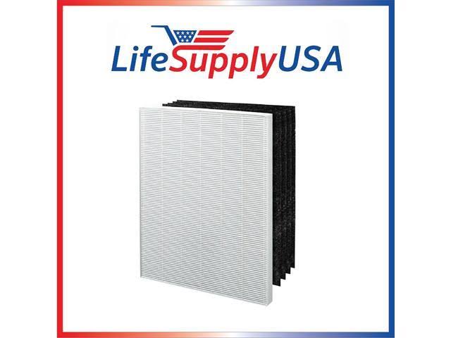LifeSupplyUSA 3 Pack Replacement Filter to Fit Electrolux EL041 Carbon Air Cleaner ELAP15D7PW