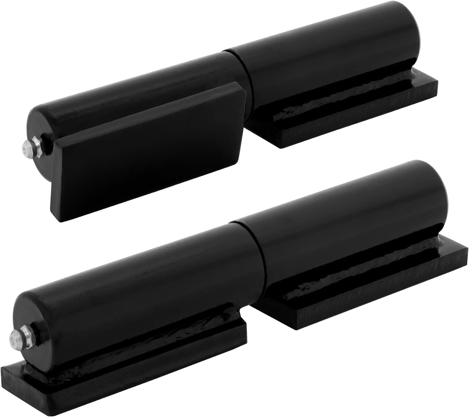 Heavy Duty Gate Hinge Pair 7 Inch Barrel Style Good Load Capacity - Weld On Install (7 Inch) Pack of 2
