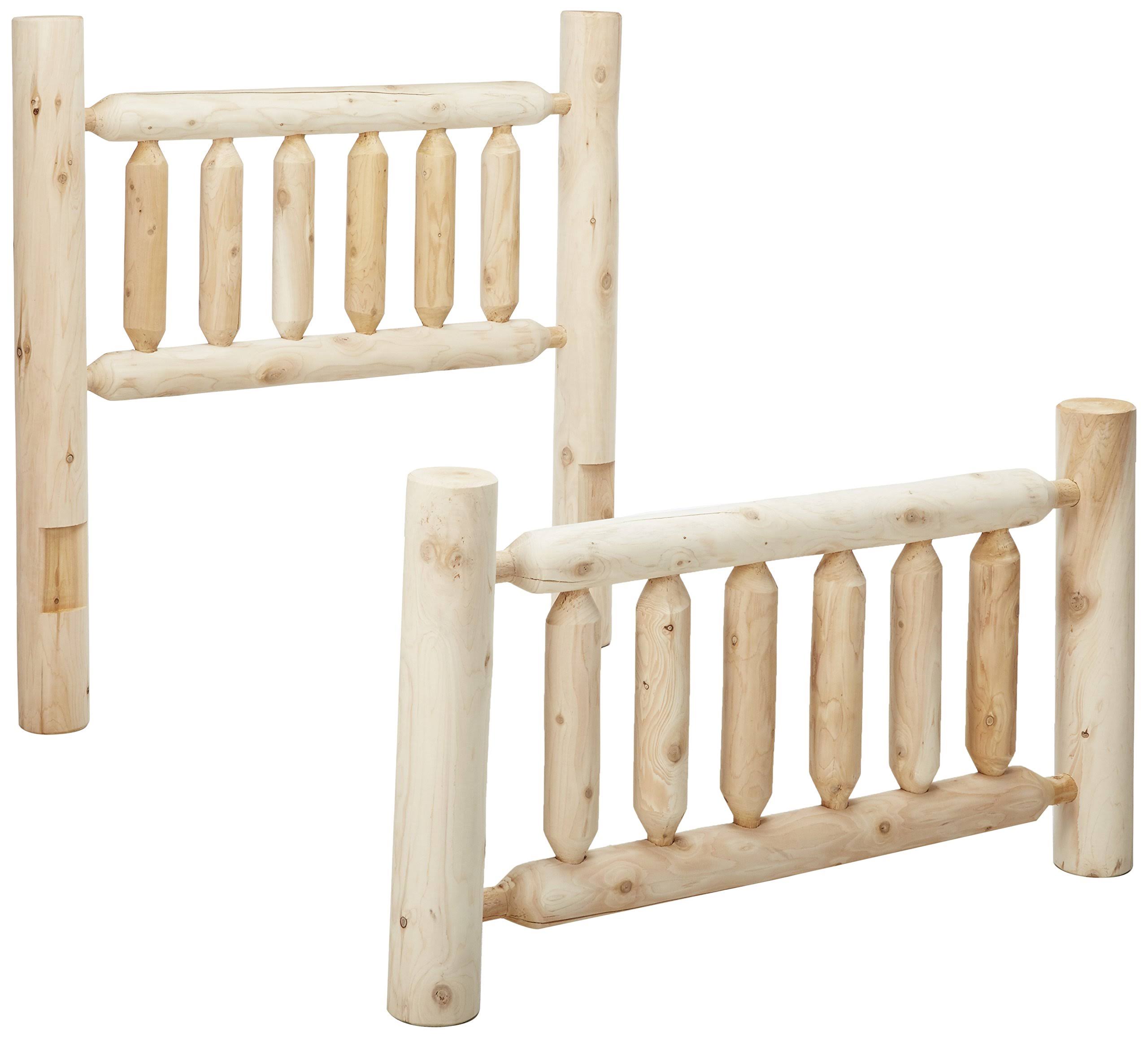 CASTLECREEK Cedar Log Bed Twin