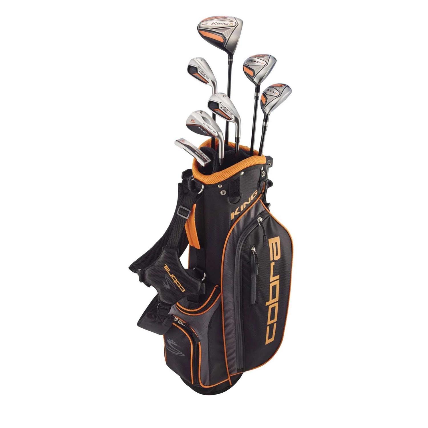 Cobra Junior 11-Piece Complete Set – (Ages 9-12) - Inspired by Rickie Fowler, Right Hand, Boys, Green - Sports Supplies Online Store