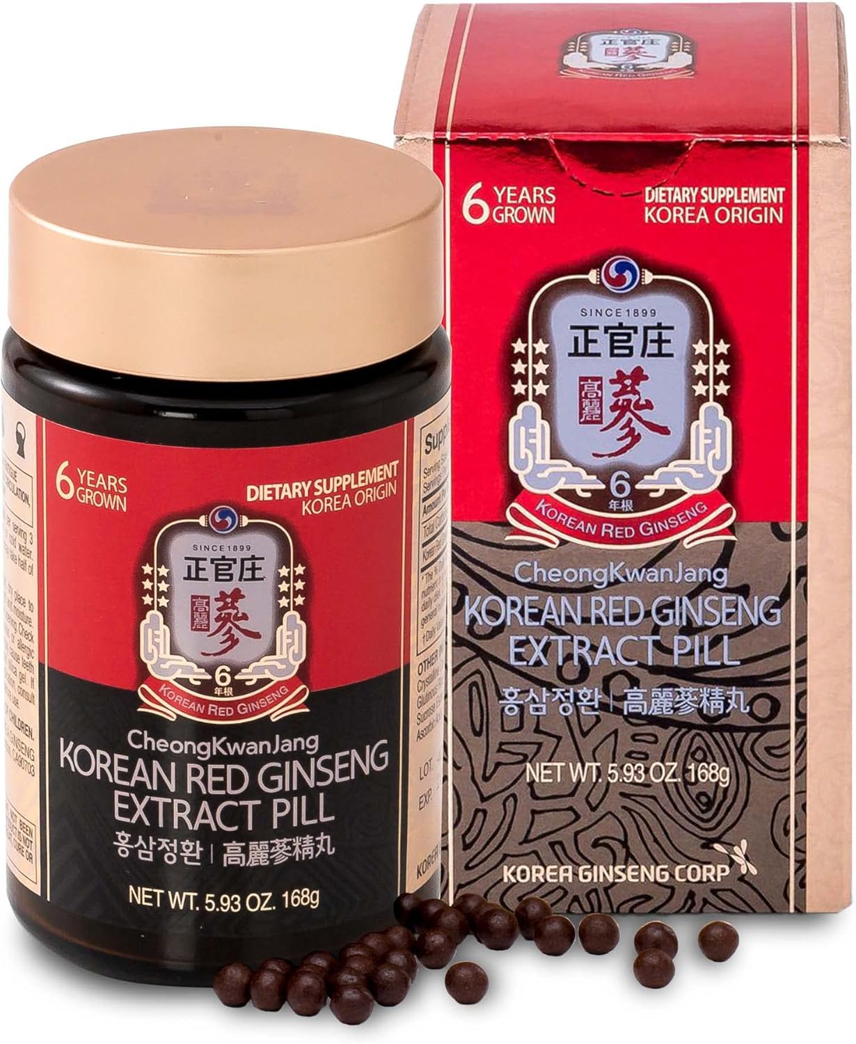 CheongKwanJang [Korean Panax Red Ginseng Extract 800 Pills] Max Strength & Energy, Performance, Boost Immunity, Health Supplement - 100% Non GMO