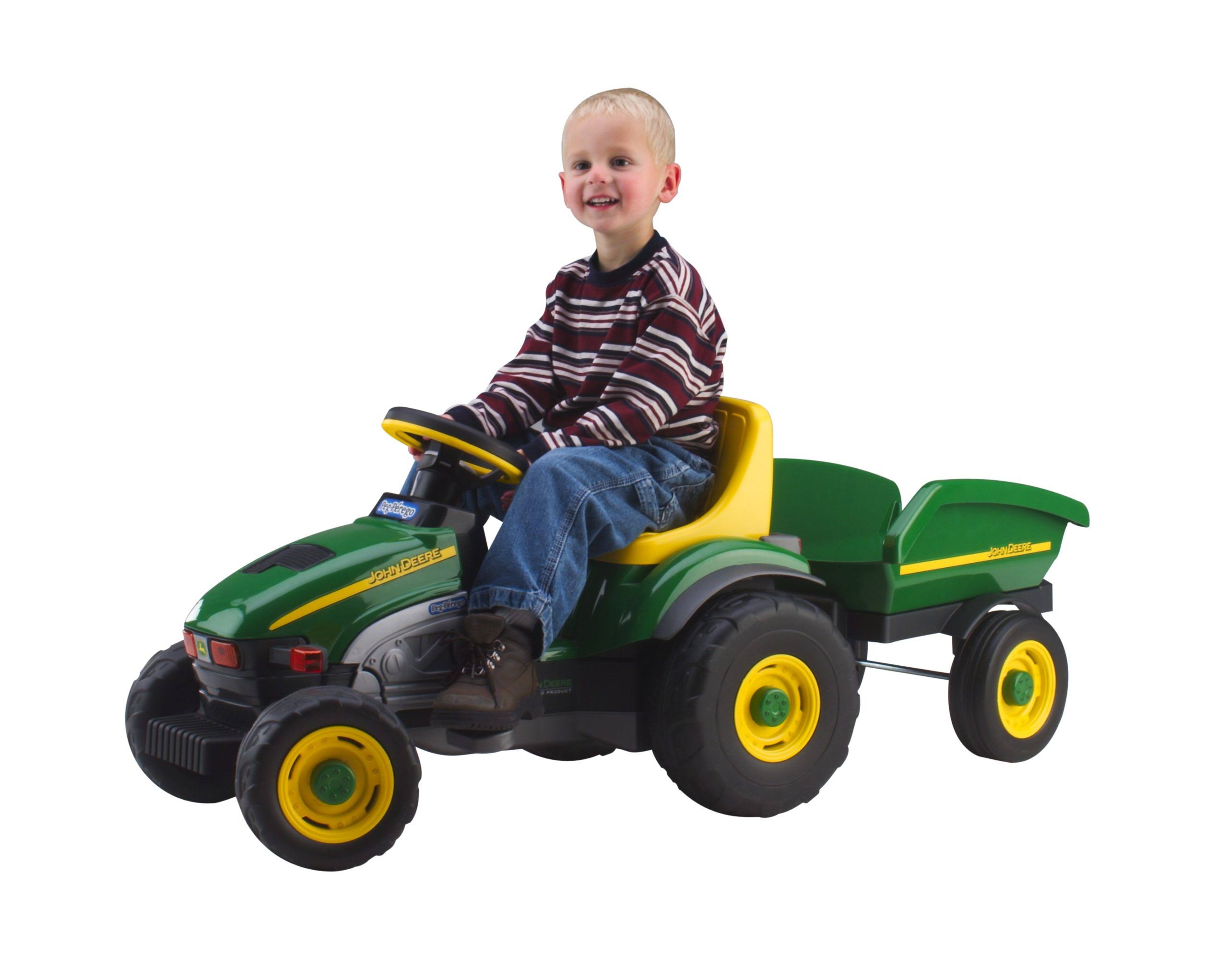 Peg Perego John Deere Farm Tractor and Trailer Pedal Ride-On