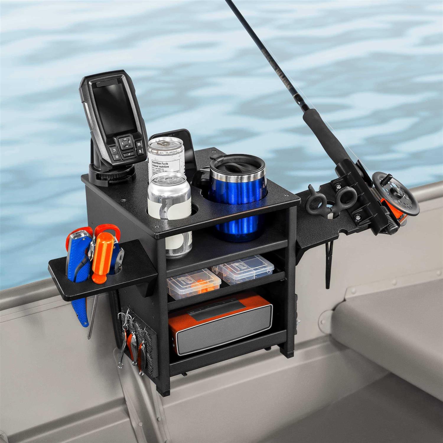 Boat-TOTE Jon Boat Rod Holder and Storage Organizer John Boat Accessories for Fishing - Sports Supplies Online Store