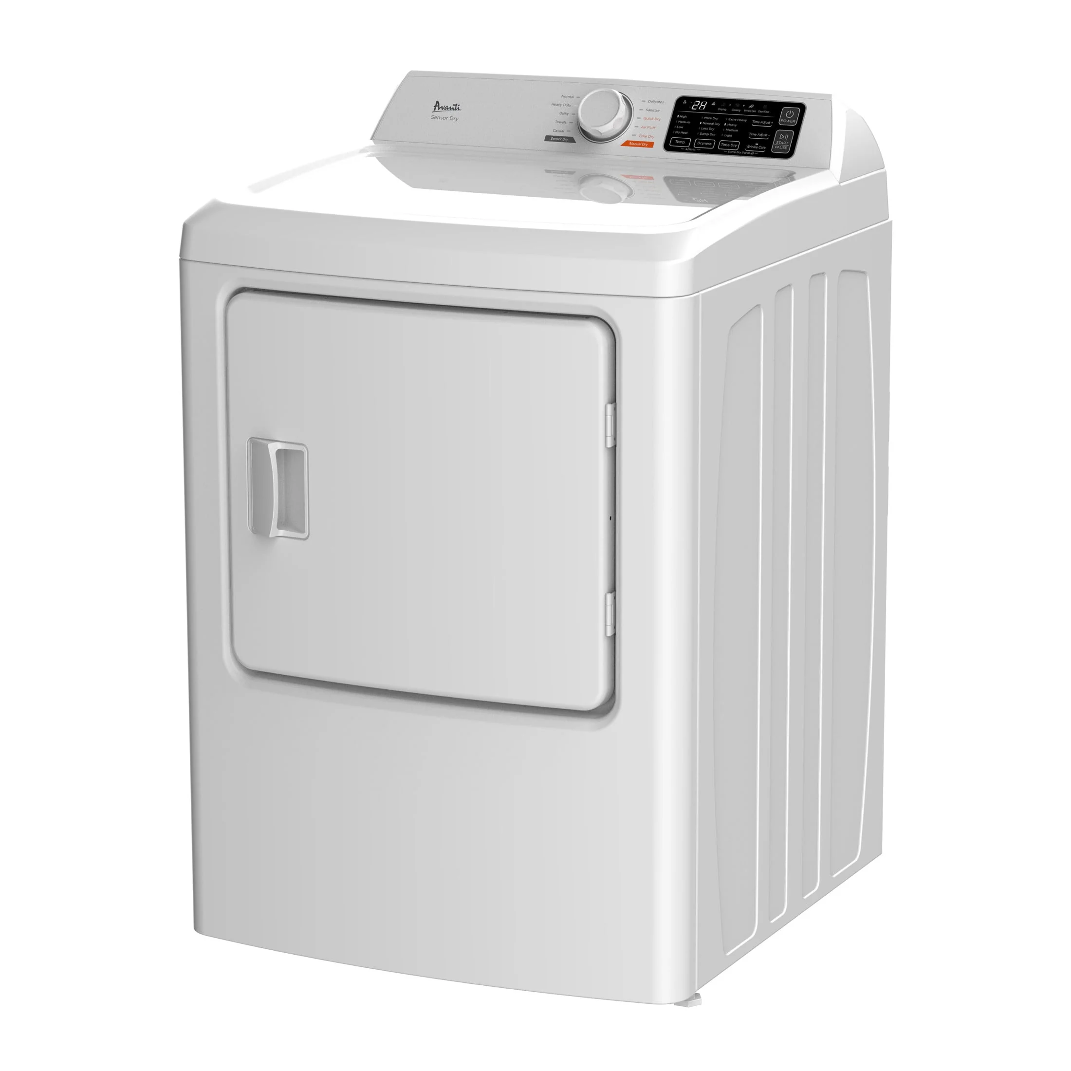 Avanti Front Load Gas Vented Clothes Dryer, 7.0 Cu. ft. Capacity, Height: 42.1 in., in White (SGD70D0WG)
