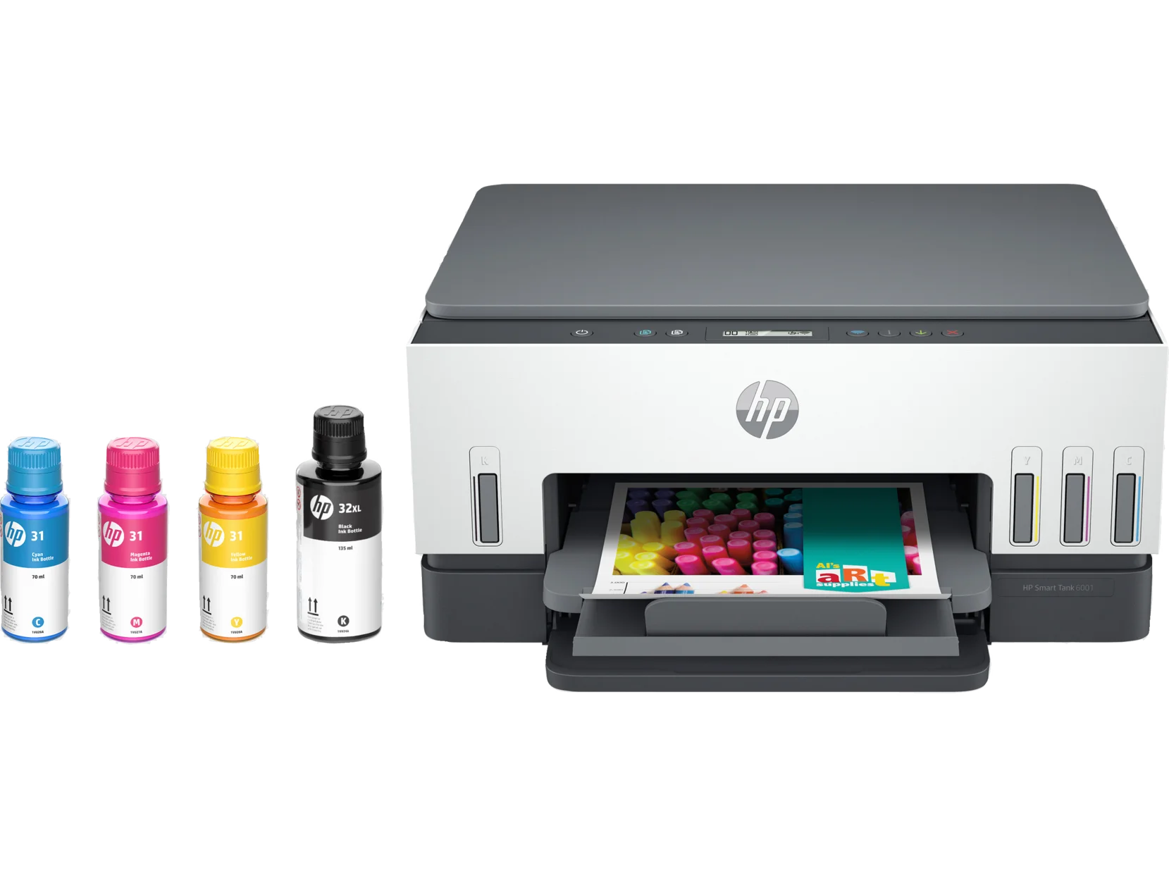 HP Smart Tank 6001 All-in-One InkJet Printer, Color Mobile Print, Scan, Copy,