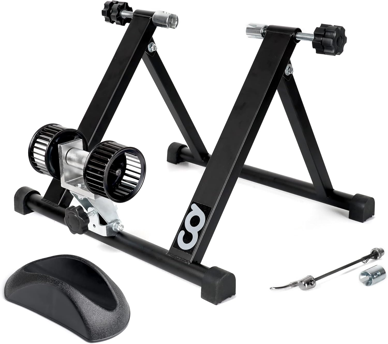 CyclingDeal Bicycle Bike Indoor Home Exercise Wind Resistance Trainer - Stationary Cycling Bike Training Stand for Indoor Riding Converter Mount