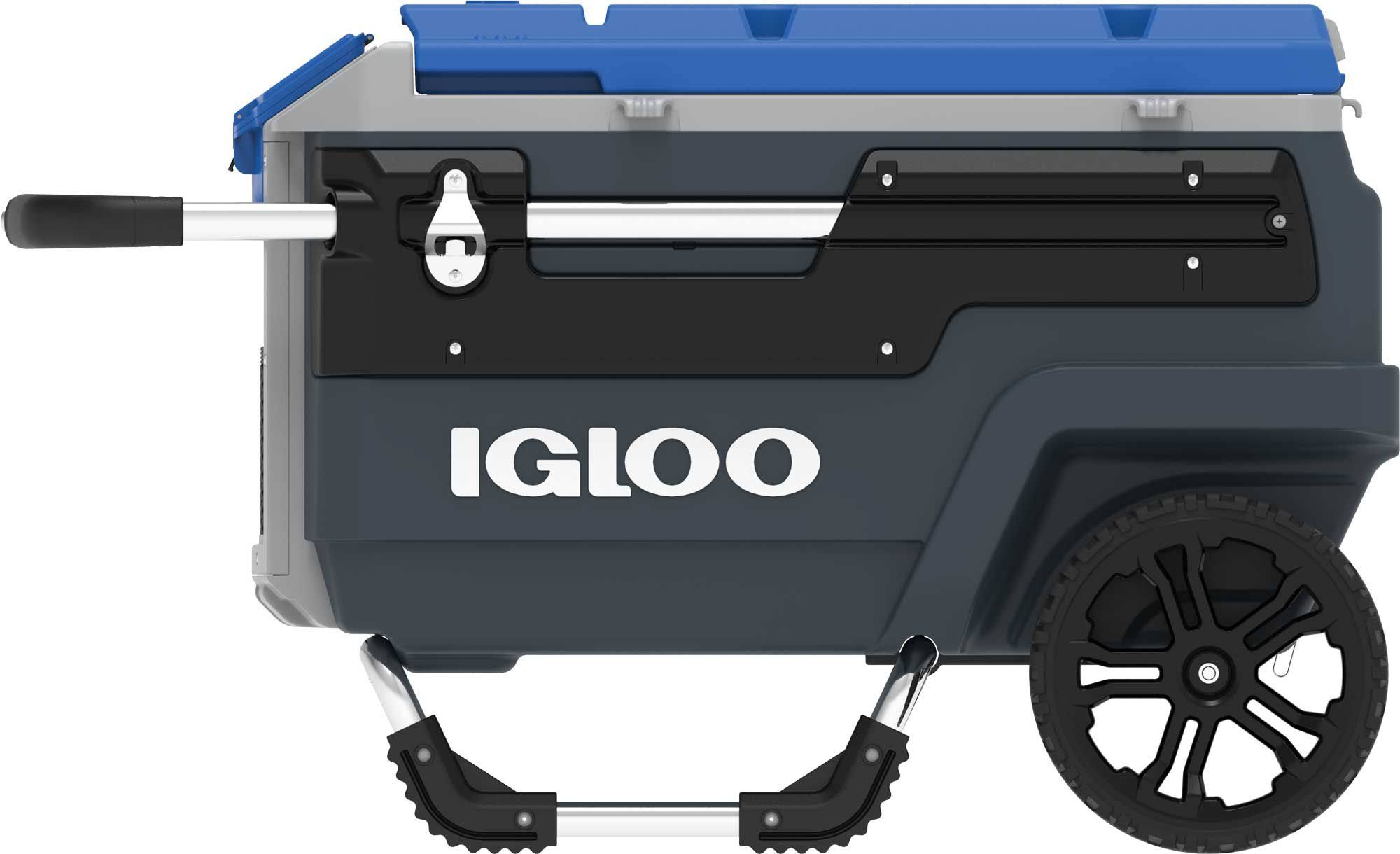 Igloo 70 Qt. Trailmate Roller Cooler, Charcoal/Grey/Blue